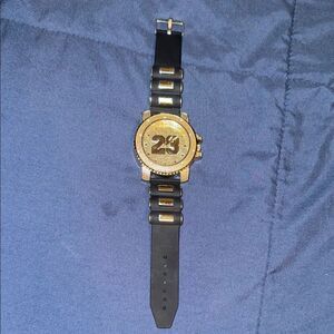 Gold and Black Men's Watch